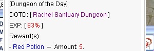 Dungeon of the Day MORE EXP!